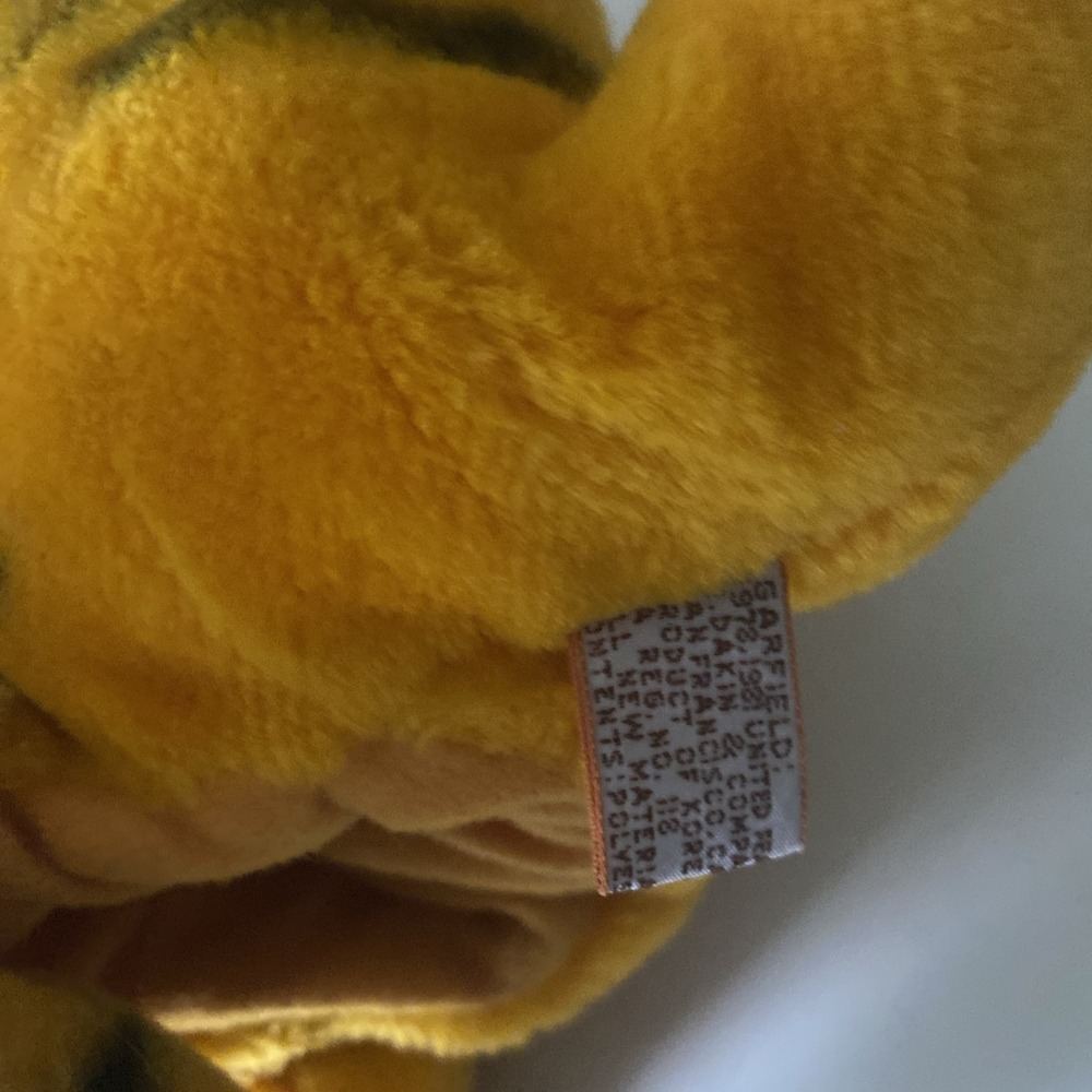 Garfield Cat Puppet 12 Inch Stuffed Plush Doll Figure Toy VTG Show Movie Dakin - Picture 7 of 9
